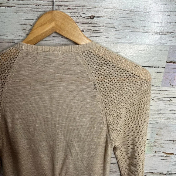 Roz & Ali  cardigan sweater tan size small - Picture 8 of 9